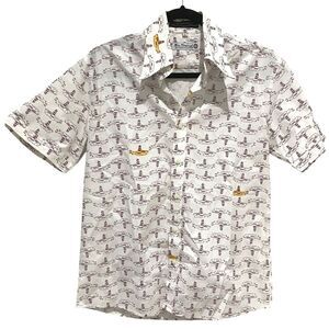 Ben Sherman Beatles Short Sleeve Yellow Submarine Shirt Size M